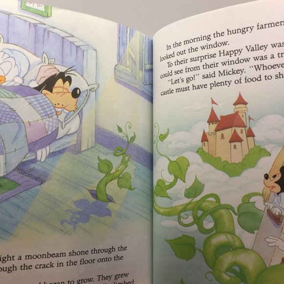 Vintage Little Golden Book Lot 2 Disney Mickey Mouse's Picnic and the Beanstalk - Picture 4 of 13